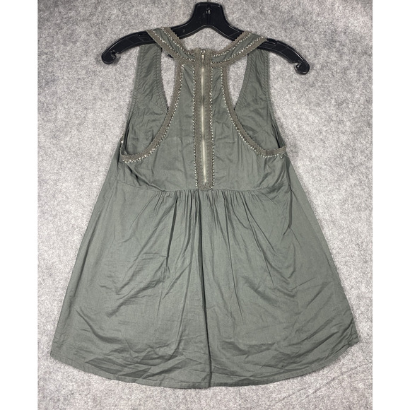 Vintage Guess Top Womens Small Grey White Tank Racerback Studded Trim Lot 2 - Picture 6 of 16